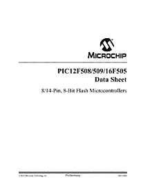 DataSheet PIC12F508 pdf